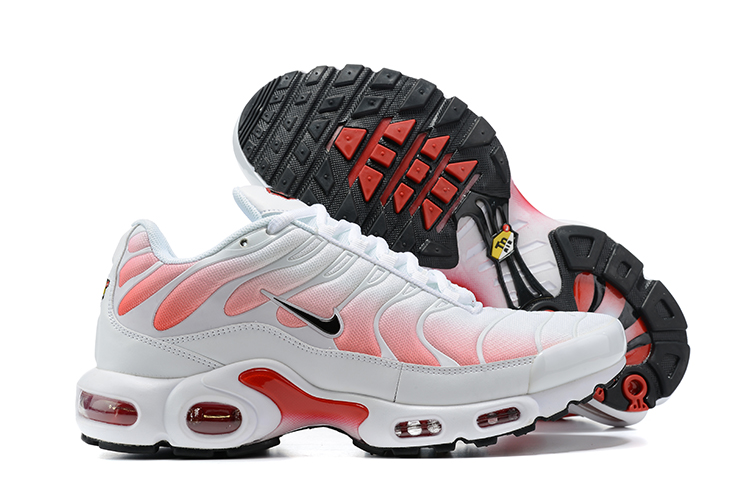 2021 New Nike Air Max Plus White Grey Red